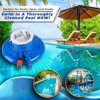 

Leaf Skimmer Net Swimming Pool vacuum Cleaner Pond Fountain Suction Head Leaf Catcher Fine Mesh Vacuum Cleaner Brush Outdoor #45