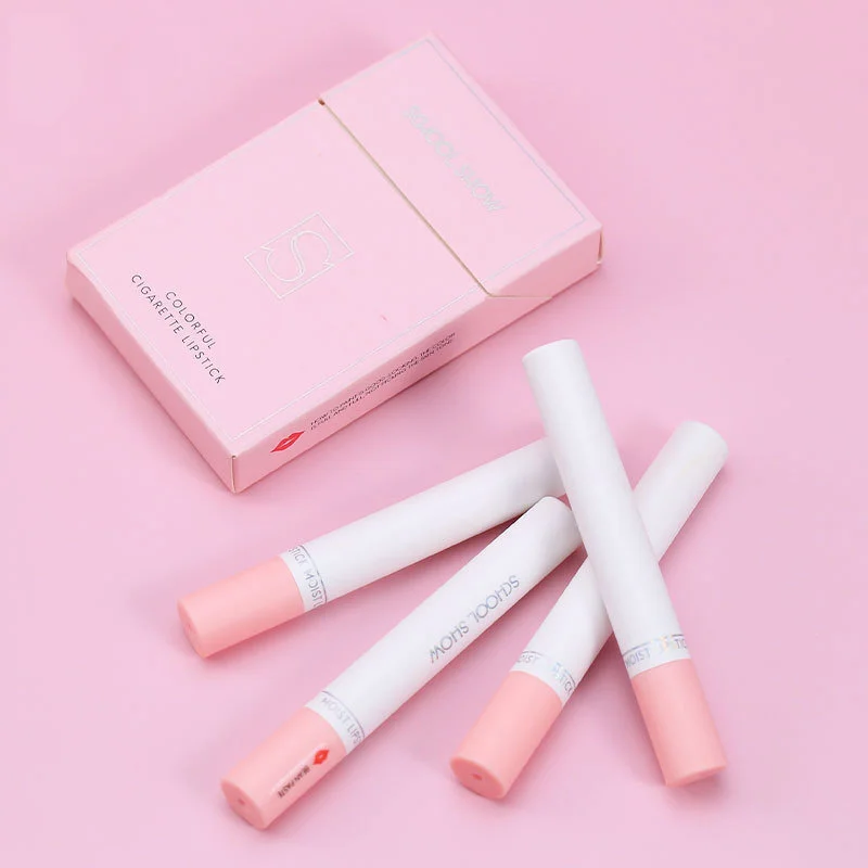 

4 Colors/set Velvet Matte Lipstick Set Creative Cigarette Lipstick Set Matte Long Lasting Waterproof Tube Nude Red Lips Makeup