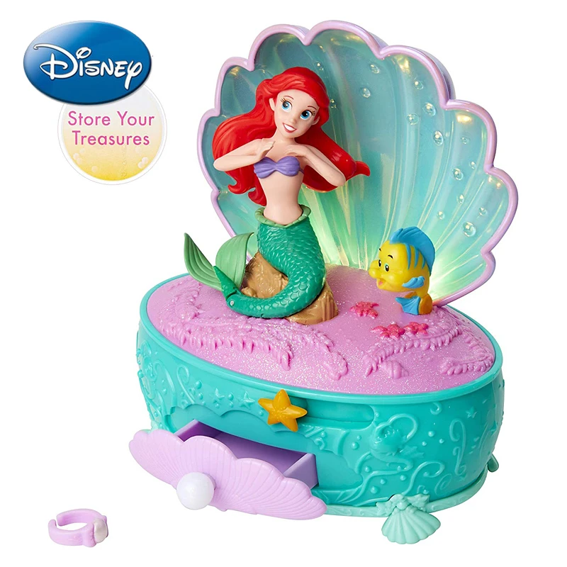 Omitido puede A veces a veces Disney caja de música de La Sirenita para niñas, juguete Original de  princesa genuina, Ariel, caja de música, regalo de cumpleaños|Instrumento  musical de juguete| - AliExpress