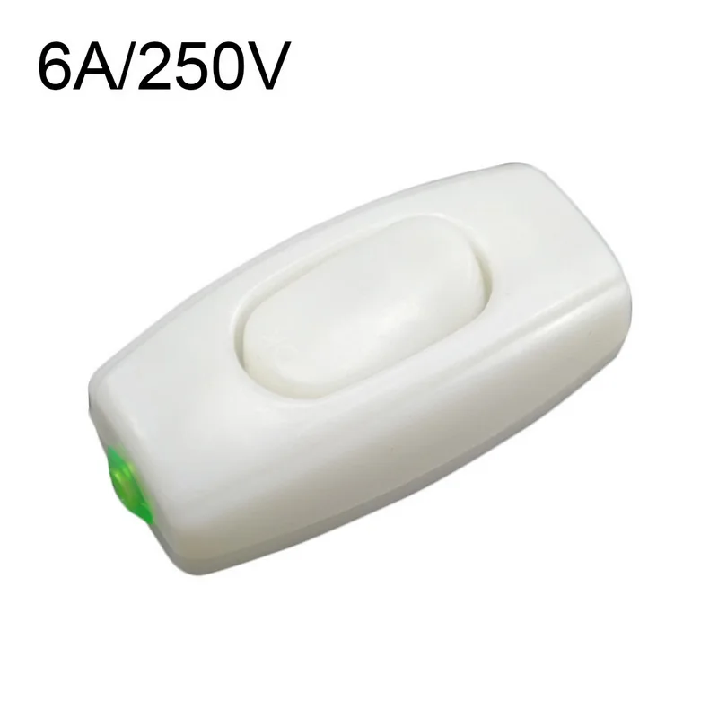 1PC 6A 250V Rocker Switch Lnline ON/OFF Table Lamp Desk Light Control Switch Socket Electric Switch Electrical Parts Hot Sale