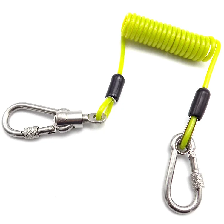 Manufacturers Supply Bag Plastic Color Spring Rope Lengthened Extendable Volume Steel Wire Lanyard Computer Reminding Rope Divin
