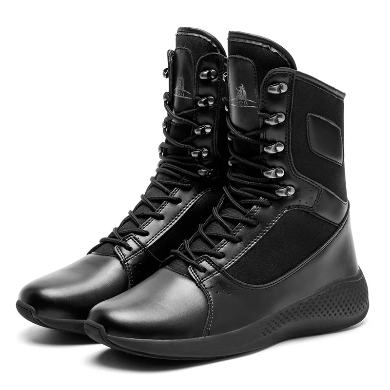 Men Boots Newest Fashion Style High Ankle Allmatch Shoes Pu Leather Cloth Male Casual Sneakers Shoes Zapatos Deportivos HG001