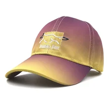 Spring summer fashion fox embroidery man woman cotton baseball cap gradient color element style trend breathable Snapback Cap