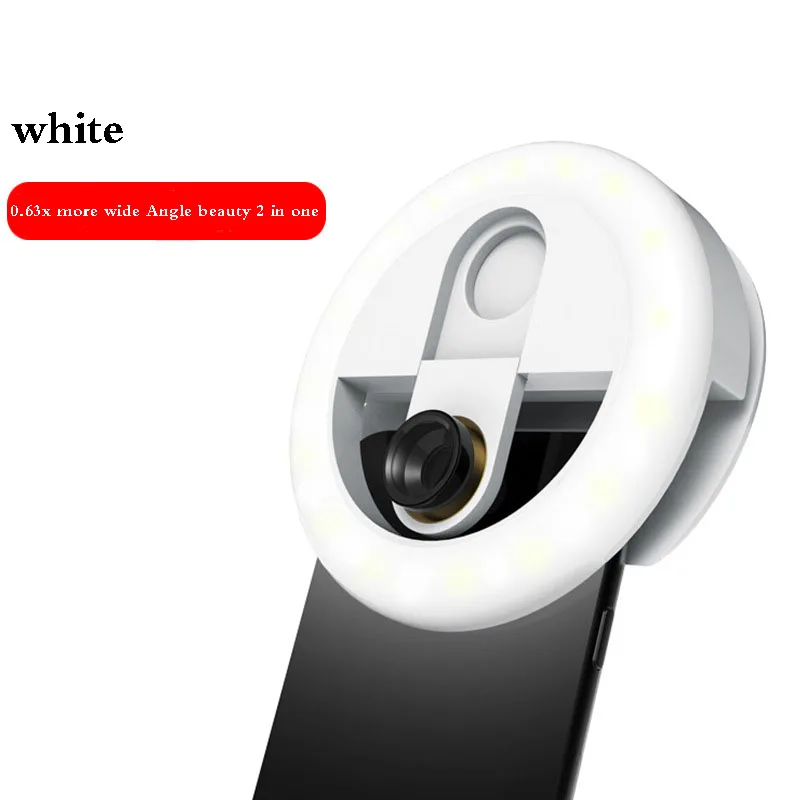 Портативная вспышка для селфи с usb-кольцом, светодиодный, для телефона, для фото, для фото, для смартфона