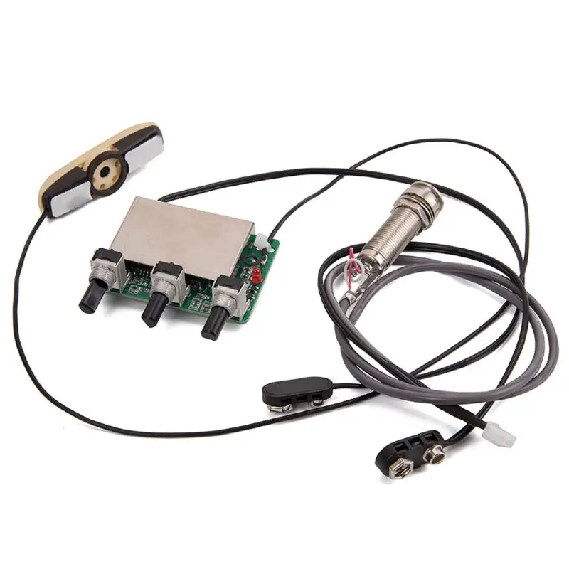 

Active Piezo Pickup EQ Electronic Preamp System for Acoustic Guitar Pickups Q1FF