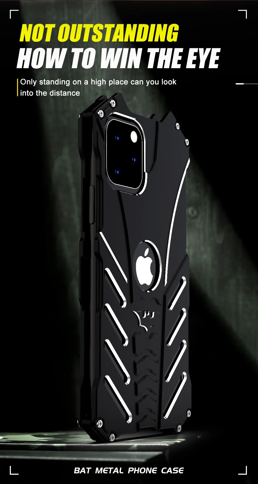 Сверхмощный металлический чехол для телефона iPhone 11 Pro Max 6S 7 8 Plus X XR XS максимальный чехол Противоударная жёсткая защита алюминиевый стальной корпус телефона