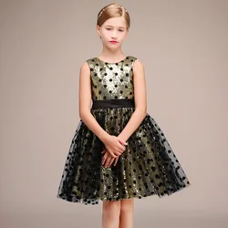Short Formal Birthday Party Dress For Kids Girl Sparkly Kids Communion Princess Gown Flower Girl Dresses For Wedding Knee Length
