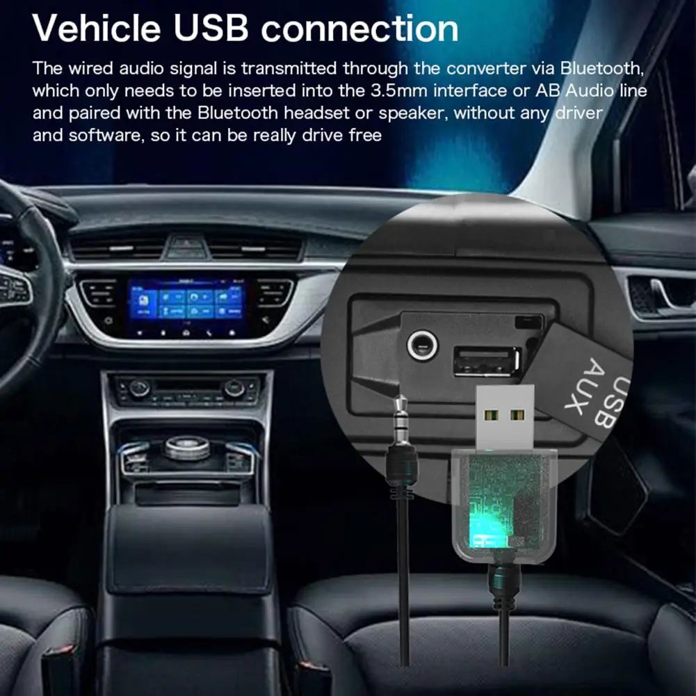 3 в 1 мини адаптер USB Bluetooth 5 0 с разъемом мм стереозвук музыка беспроводная для ТВ