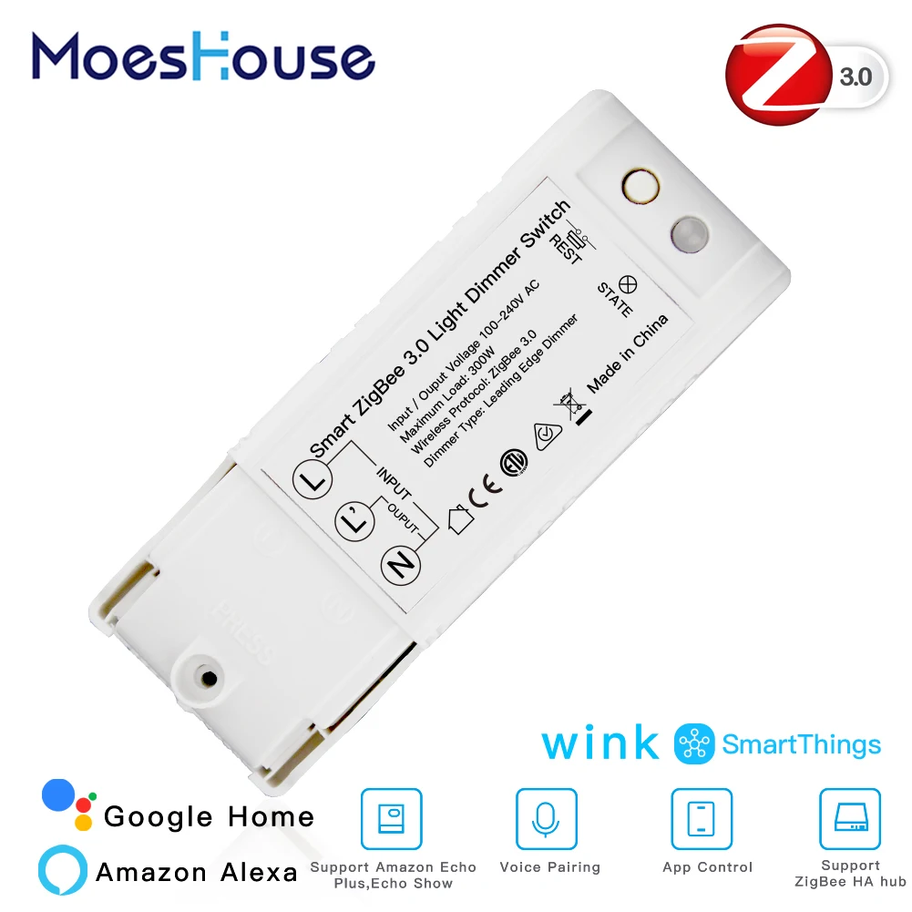 Регулятор яркости Zigbee для автоматизации умного дома установка 2 МТТ пульт