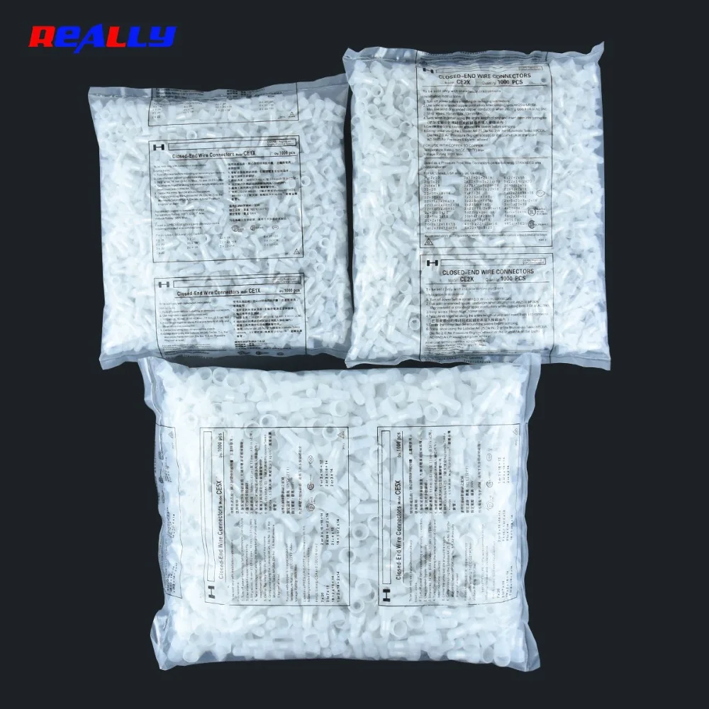 Description Picture 2 of itemREALLY 1000PCS  Closed End Cap 22-16/16-14/12-10 Gauge Closed End Crimp Terminals Connectors Nylon Power Cable Wire Connector
