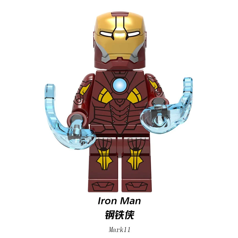 Железный человек строительные блоки Мстители эндгейм Tony stark MK21 MK36 MK1616 30 50 кирпичи подвижная фигурка-модель подарок детские игрушки WM6065 - Цвет: XH1238