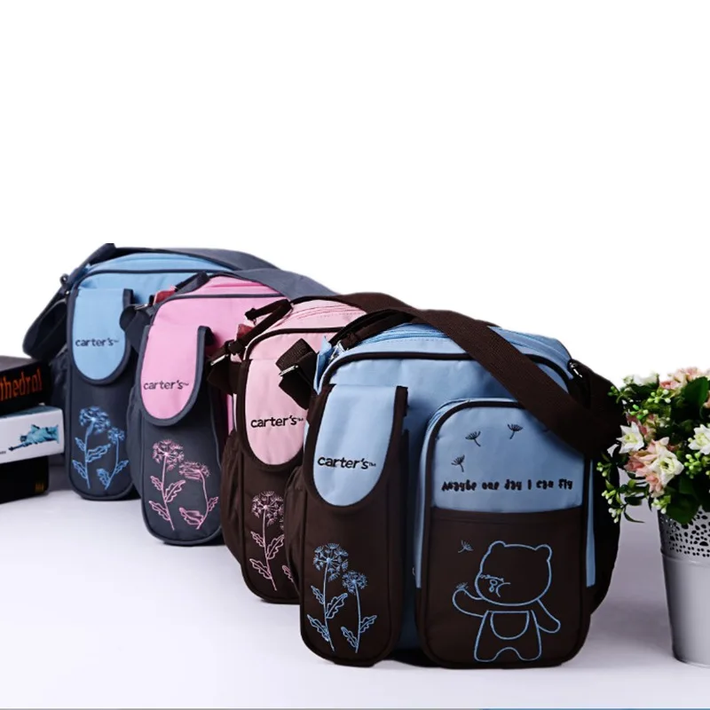 

New Style Cartoon Cute Little Bear Multi-functional Fashion Diaper Bag Portable Shoulder Waterproof Mom MOTHER'S Bag