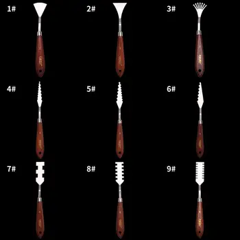 

Stainless Steel Paint Palette Spatula Knife Mixing Scraper for Artist Oil Painti Q6PA