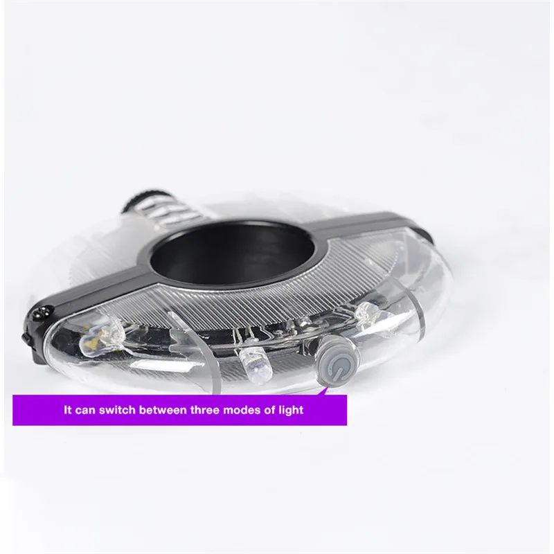 Bike LED Flower Drum Wheel Light Mountain Bicycle Front/Tail Hub Light Spoke Warning Lamp Night Riding Cycling Decoration Light