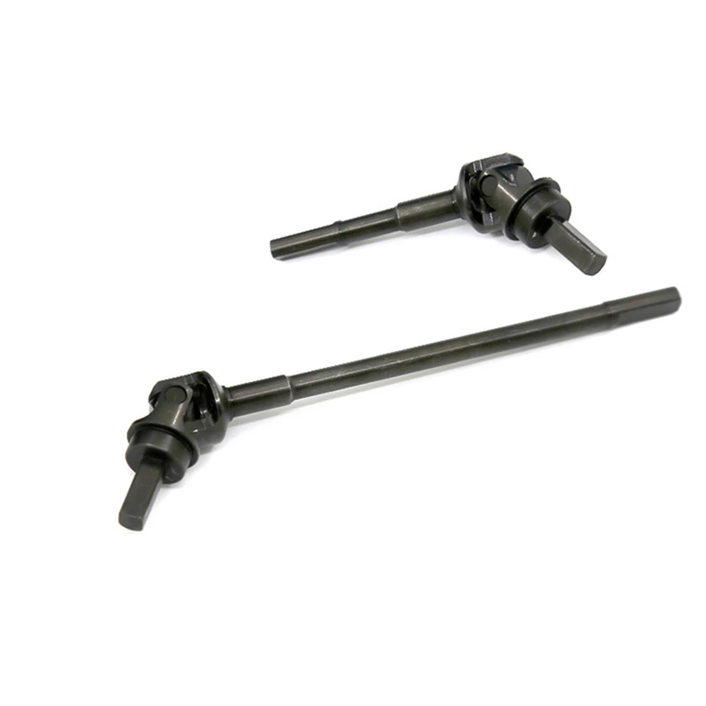 BLACK AXIAL SCX10 STEEL FRONT AXLE CVD Universal Joint DRIVE SHAFT SET 