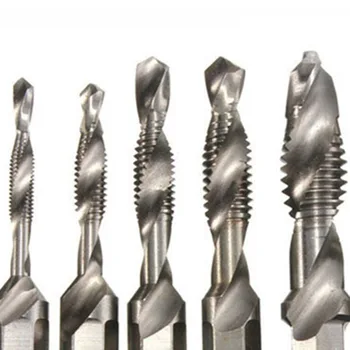 

6PCS Hex Shank HSS Screw Thread Drill Bits Tools Set Kit Thread Tap M3-M10