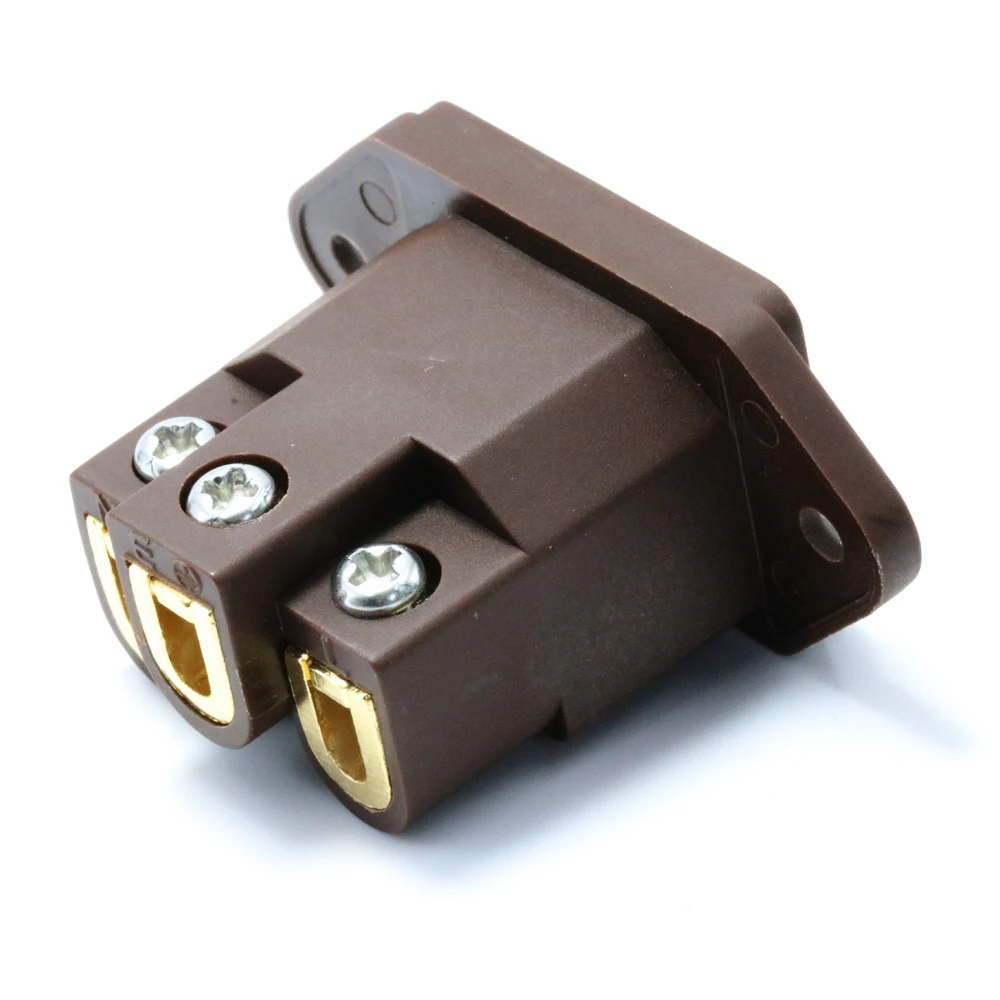 Hi End Monosaudio IC71(G) Чистая красная медь позолоченный Без припоя IEC вход, AC IEC вход гнездо, мощность IEC разъем