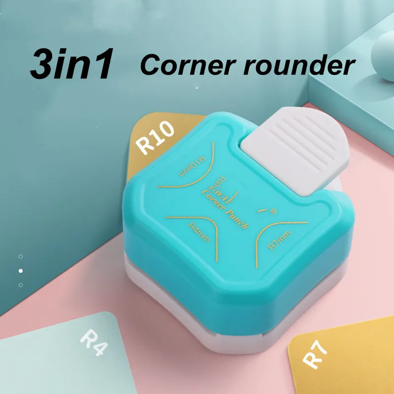 3 In 1 Corner Rounder Punch Corner Cutter 4-10mm for Card Making Laminate  Cardstock Scrapbooking Paper Crafts Business Cards