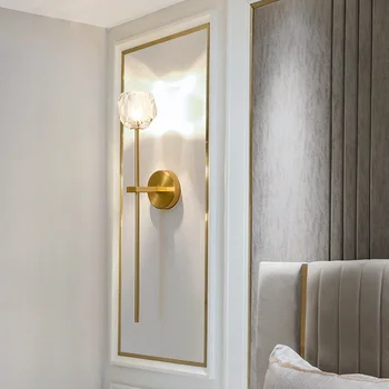 

Boule De Cristl Single Double Sconce Modern Wall Sconce Lamp Hotel Light Cafe Porch Loft Metal America Lighting Restaurant Iron