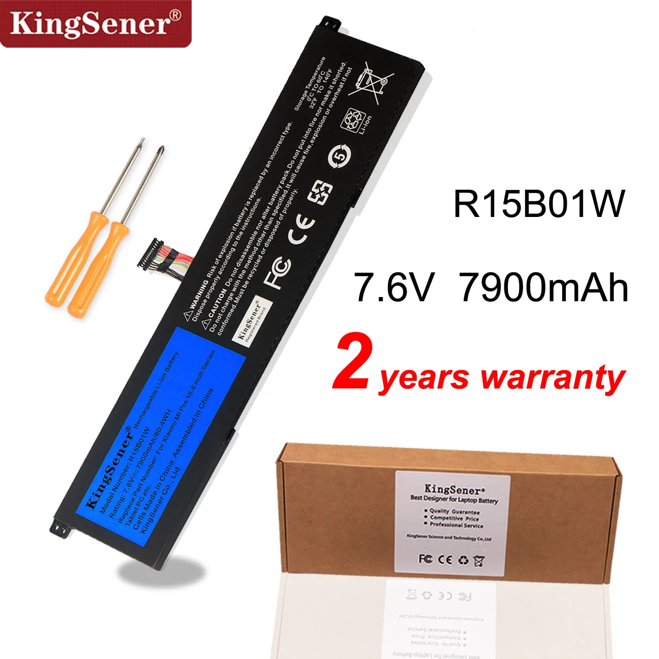 Аккумулятор KingSener R15B01W для ноутбука Xiaomi Pro 15 6 дюйма 7 В 7900 мАч|Аккумуляторы