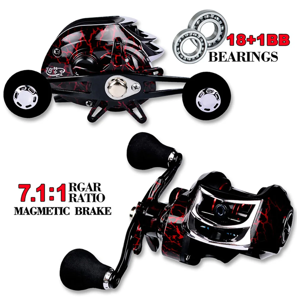 

Spinning Fishing Reel 18 + 1 Axis Fishing Line Wheel 7:1:1 Professional Gapless Boat Rock Fish Wheel Spinning Reel Accessories