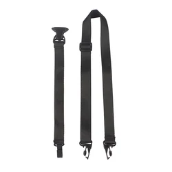 Adjustable Nylon Ukulele Shoulder Strap - Durable Musical Instrument Accessory (Black Ukulele Strap)