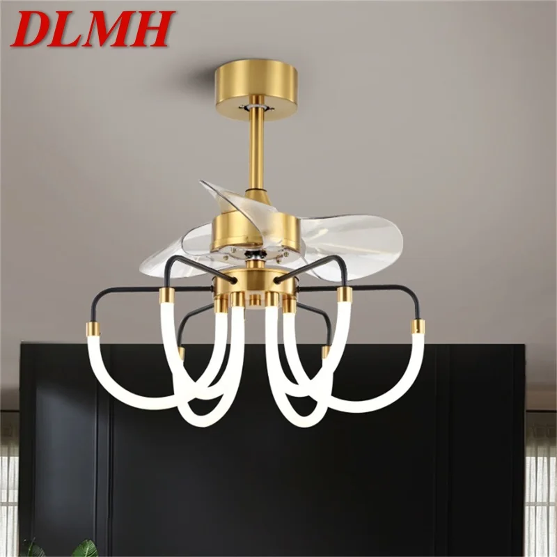 

DLMH Postmodern Ceiling Fan with Lights Remote Control LED Lighting for Home Dining Room Bedroom