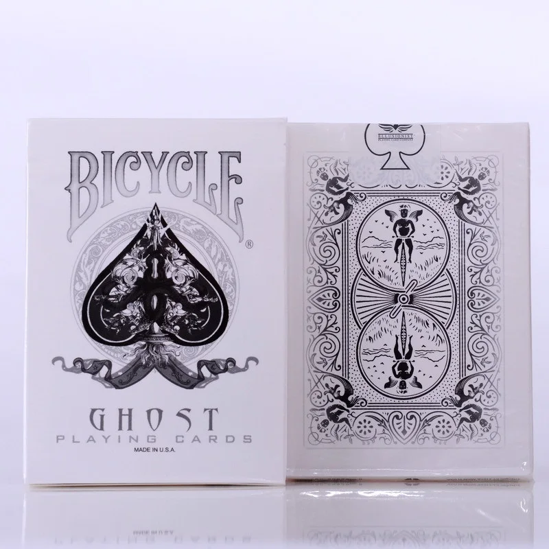 Велосипед Ghost Deck Ellusionist черный/белый игральные карты коллекционный покер Волшебные трюки реквизит для профессионального волшебника