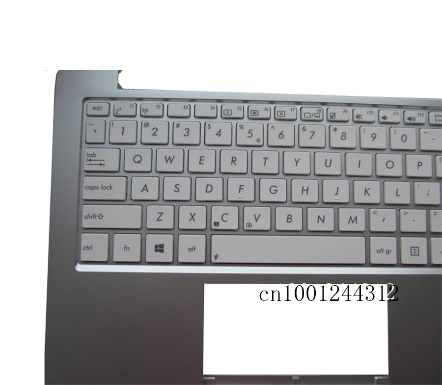 Для ASUS X201 X201E Упор для рук верхний чехол клавиатура ободок крышка серебро