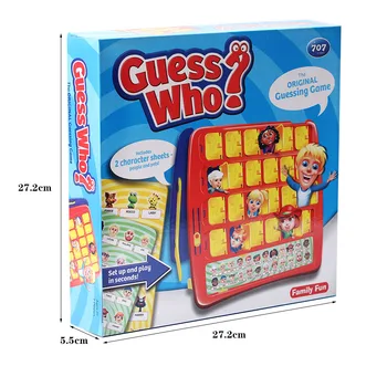 

Plastic Folding Board Game Toy Who Is It Guessing Game Kids Educational Toy Funny Developing Intelligent Board Game Toy Set