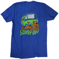 Scooby Doo футболка Mystery Machine 100% Официальный классический мультфильм Ханна Барбера хлопок лучшие рождественские подарки футболка