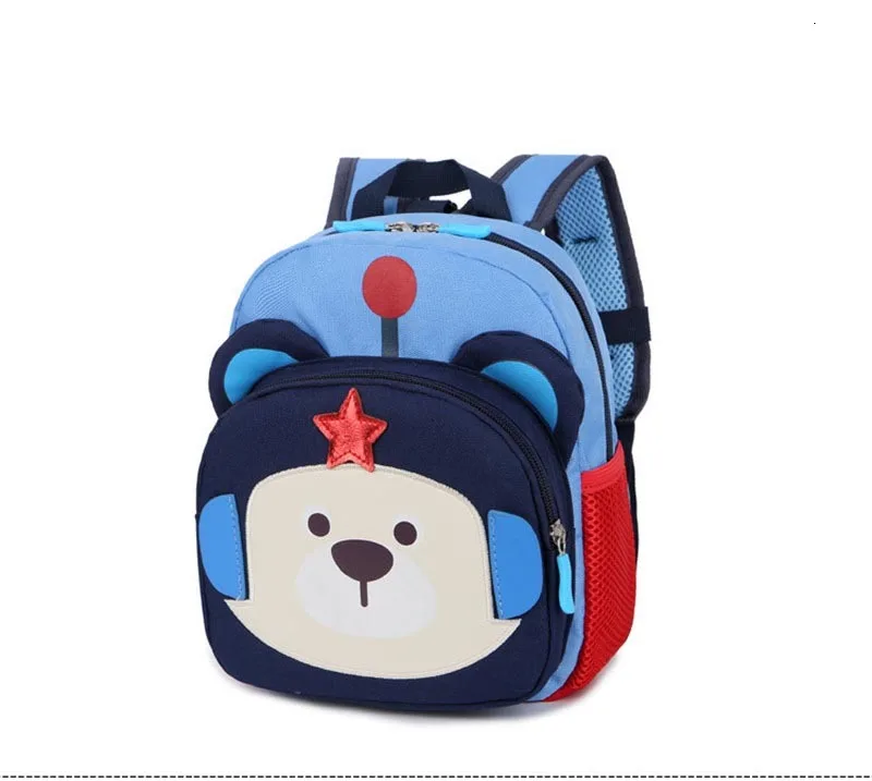 for Backpacks Cartoon bear School Bags Kids Kindergarten Girls Boys Children Anti-lost Nursery Bag Trolley backpack