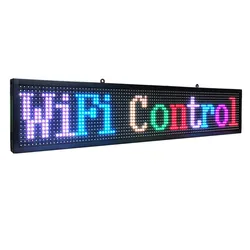 7 color indoor p10 led sinal programável wi fi informações de rolamento display led