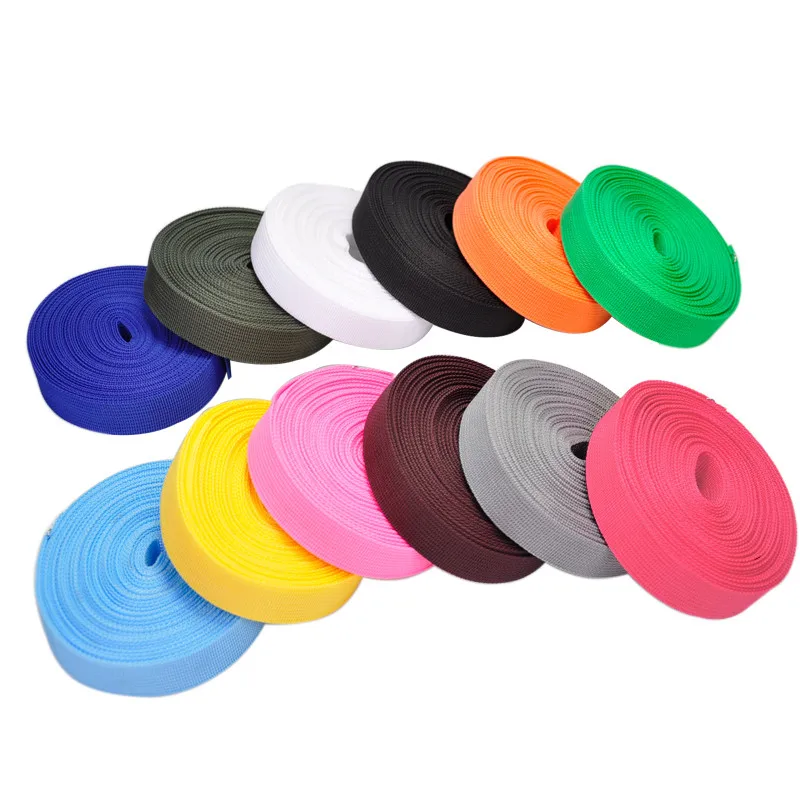 

25mm(1") width*10 yards/roll Polypropylene PP webbing ribbon Belt Bag Webbing plain weave Strapping Sewing Bag Belt Accessories