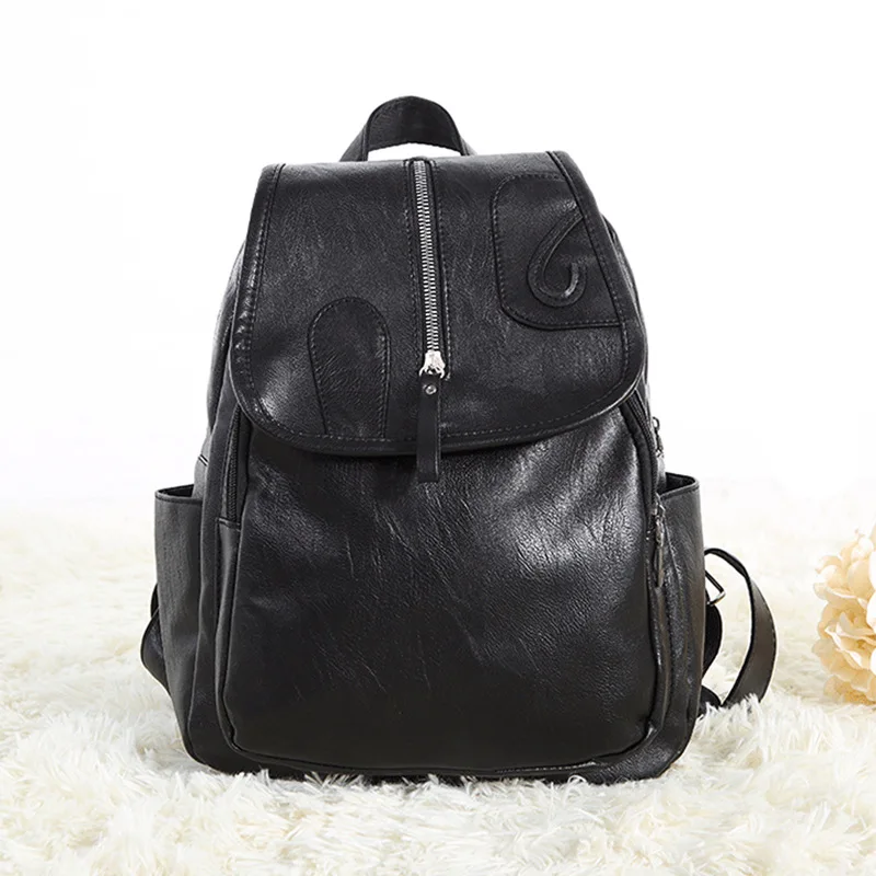 

2019 new women's shoulder bag PU travel European and American hundred bag bag backpack fashion simple PU College wind