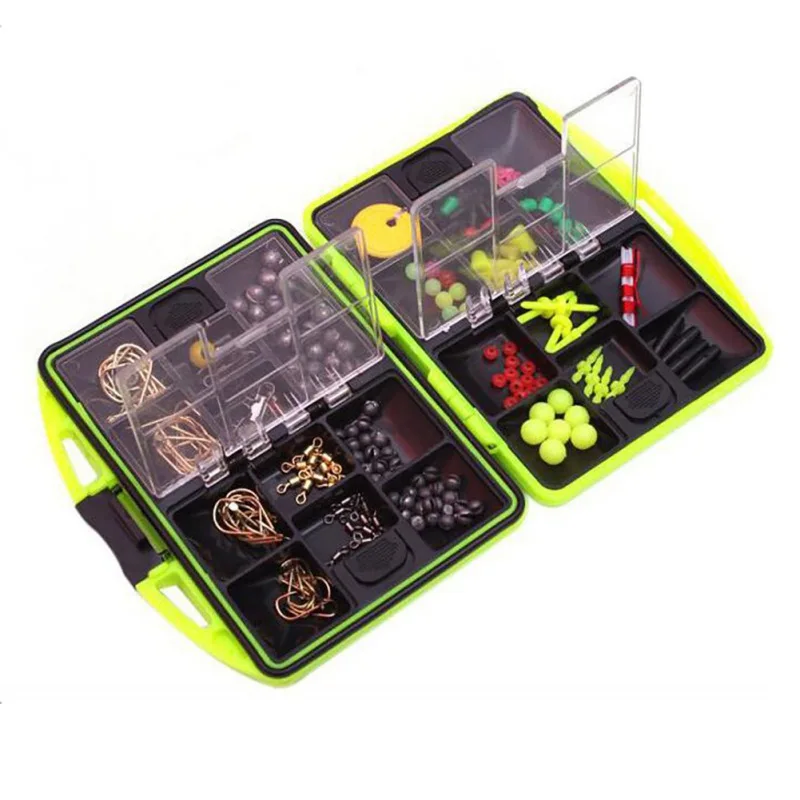 

Portable Rigs Rock Fishing Accessories Set Surf Casting Soft Lures Box Swivel Jig Lead Hooks Kit Tools Tackle