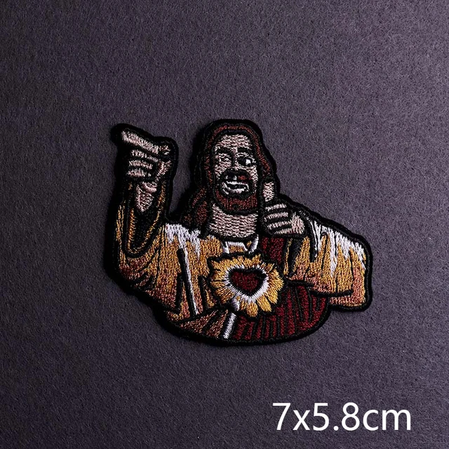 Hip-hop Rock/Music Patch Iron On Patches For Clothing Thermoadhesive Patches On Clothes Embroidery Patch Punk Joker Stickers PE6137CT