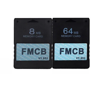 

1.953 8MB Memory Card and 64MB Memory Card for Sony Playstation 2, FMCB Memory Card for PS2