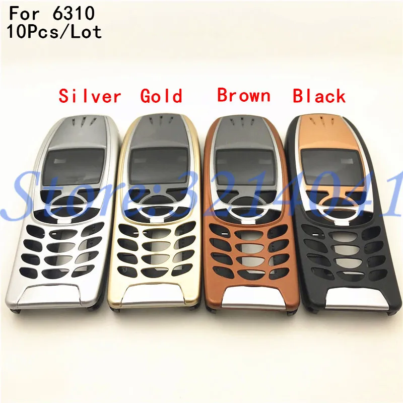 10 шт./лот для Nokia 6310 Крышка корпуса 6310i батарейного отсека средняя рамка Передняя