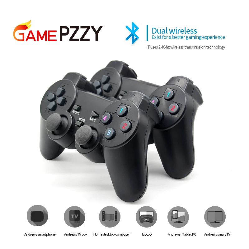 Players Wireless Game Gamepad Controller For Android TV gameBox For PC Joysticks for game console 4 player game|Gamepads| - AliExpress