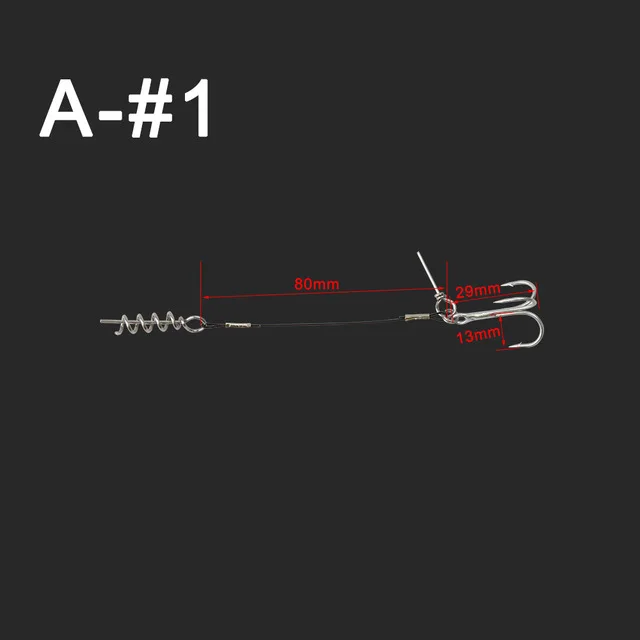 Палисандр, 3 шт., дизайн, крючок с колючими тройными крючками, Высокоуглеродистая Сталь, три вилки, рыболовные крючки, вспомогательный крючок с винтовым штифтом - Цвет: A