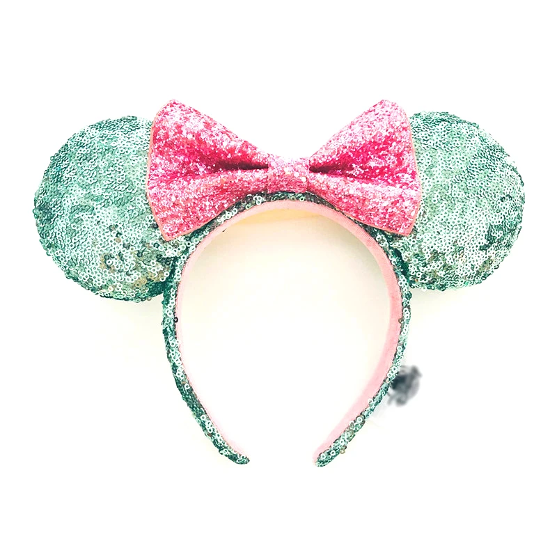 cool baby accessories Mickey Minnie Ears Headband Sequin EARS COSTUME Hallowmas Headband Cosplay Plush Gift plush mouse doll girls Party Hair band baby accessories clipart