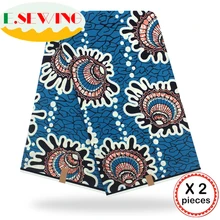 Анкара африканская восковая печатная ткань 12 ярдов Хлопок Воск Гана воск нигерийский стиль для шитья африканские платья одежда 111803