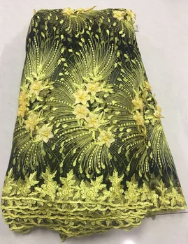 

Hot Sale Luxury African Lace Fabric 2019 High Quality Tulle French 3D Lace Fabrics French Lace for Wedding Dress ZA016