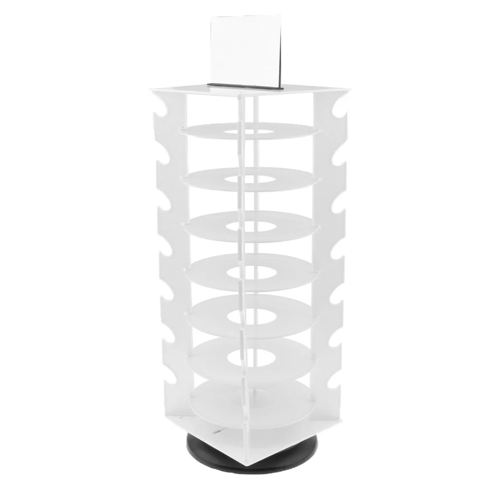 28-Pair Rotating Round Sunglass Holder Rack Glasses Display Stand Organizer