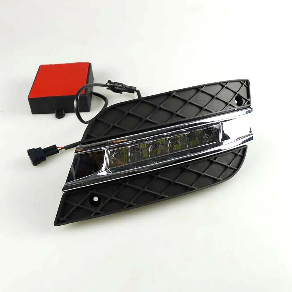 Дневные ходовые огни 12 В DRL для Mercedes Benz W164 ML280 ML300 ML320 ML350 ML500 2010 2011 хромированный