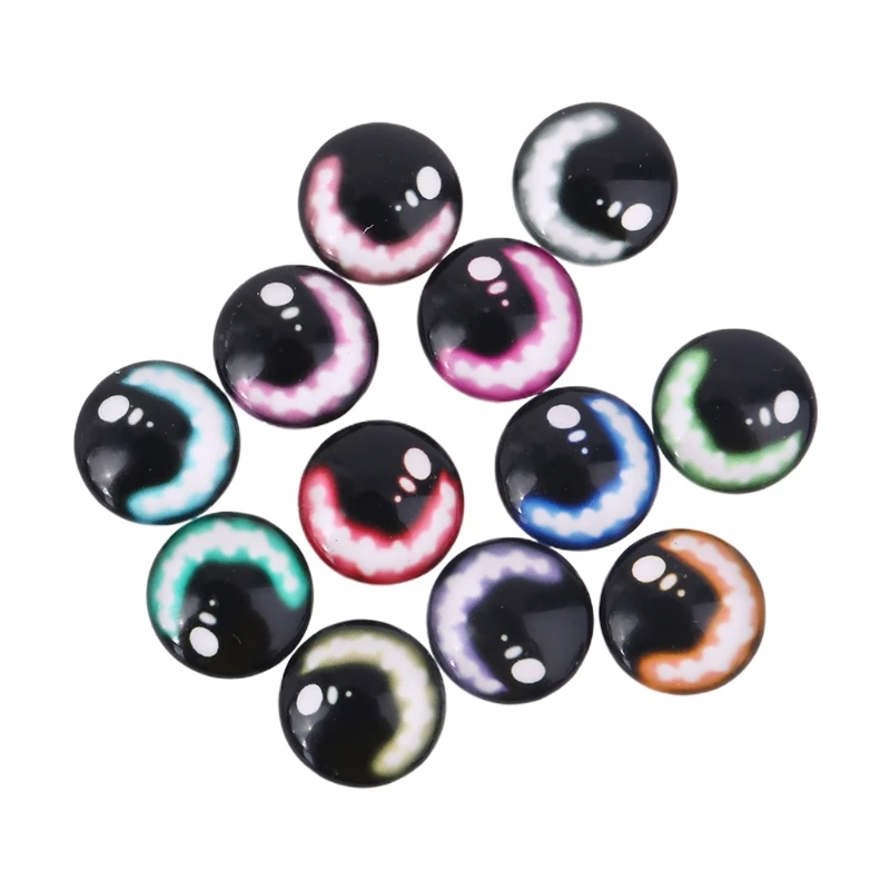 20 uds/8/12/18mm cristal muñeco ojos DIY manualidades los ojos para dinosaurio Ojo de Animal accesorios joyería hecho a mano L4MC
