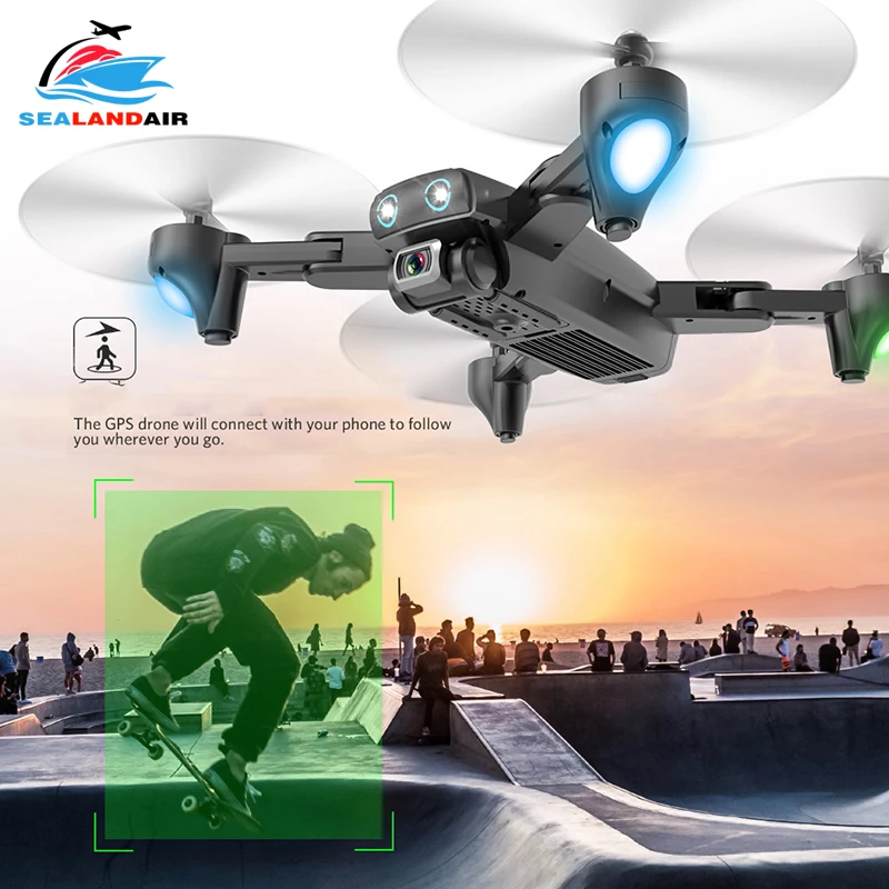 New 5G WIFI 4K Drone Camera HD FPV Quadrocopter Gesture Photos Video Flight 20 Minutes RC Helicopter Profissional GPS Drone Dron