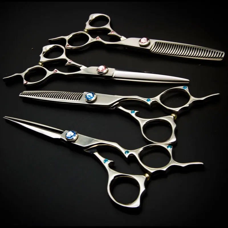 

Hairdressing Scissors Factory Industry Hair Dressing Scissors Suit 6-Inch Straight Snips Thinning Scissors