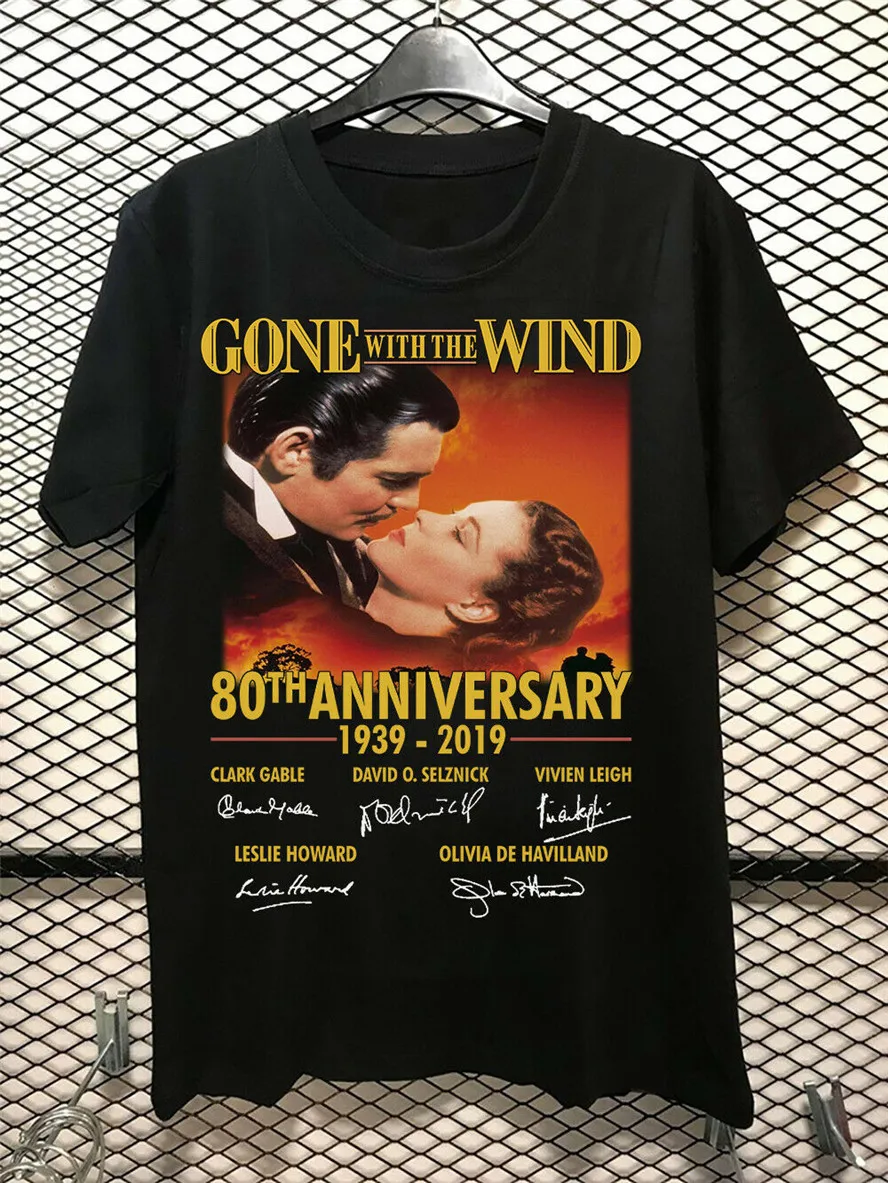 Футболка унисекс с надписью Gone With The Wind 80Th anniversary |